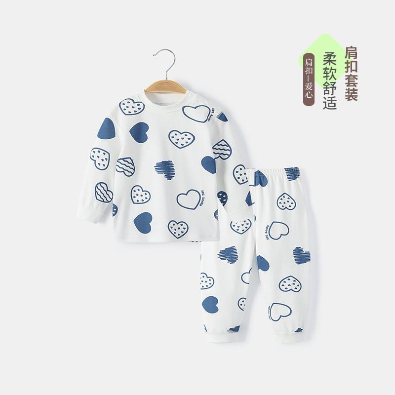 Soft Cotton Toddler Pajama Set Boys Girls Ages 1-3 Years Sleepwear Home Outfit