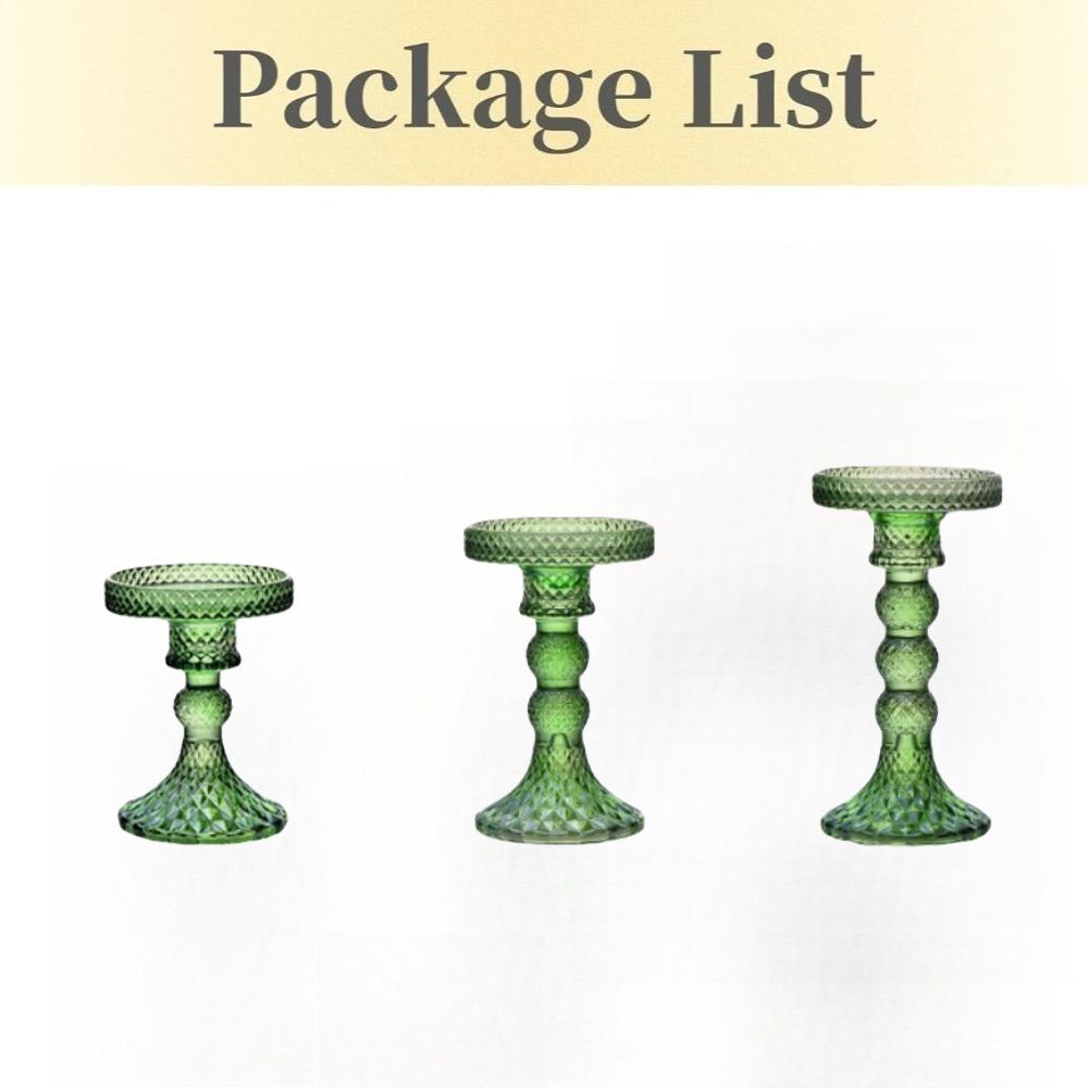 Creative High Footed Glass Candlestick Dining Table Wine Cabinet Decor Candle Stand Centerpiece for Table Wedding Dinning Party