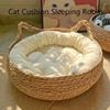 Handmade Rattan Woven Cat Litter, Removable Mat, Washable, Neat, Universal, Seasonal, Warm, Pet Store, Accessories, 4 Seasons,