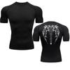 Maglietta Sportiva Uomo Maglia a Compressione Manica Corta Palestra Allenamento Corsa T-Shirt Uomo T-shirt Stampa Animeaderata Fitness Asciugatura Rapida Top