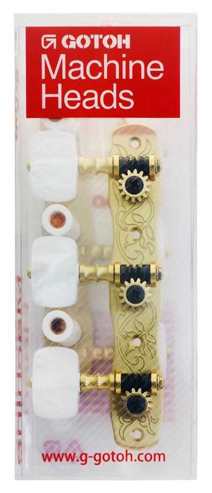 GOTOH Klassische Gitarrenmechanik, 1W Knopf, 35G18001WX
