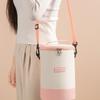 Insulated Cylindrical Lunch Bag Adjustable Shoulder Strap Washable Reusable Thermal Tote 1Pcs for School Office Outdoor Family Outing