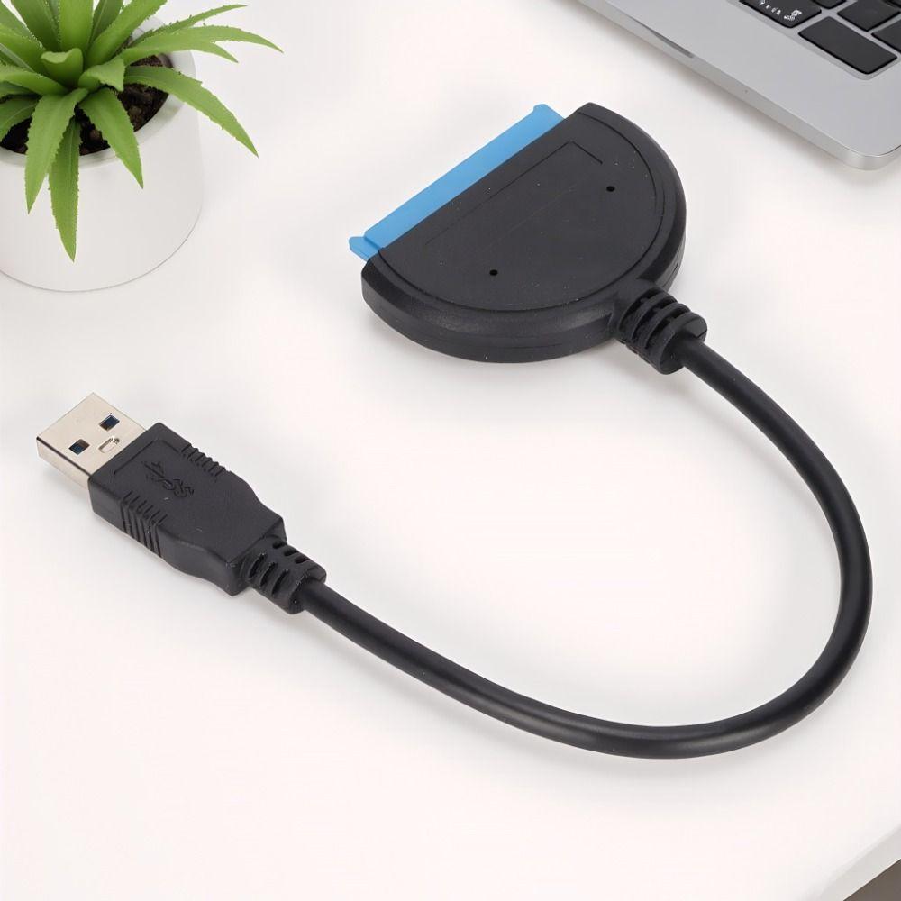 High Speed Transmission SATAs To USB Adapter Easy Installation 25cm Length Hard Drive Reader Plug and Play SATAs To USB Cable