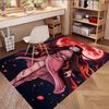Demon Slayer Print Rug, Washable Floor Carpet, For Entryway Dorm Laundry Room Office Study, Home Decor Birthday Christmas Gift
