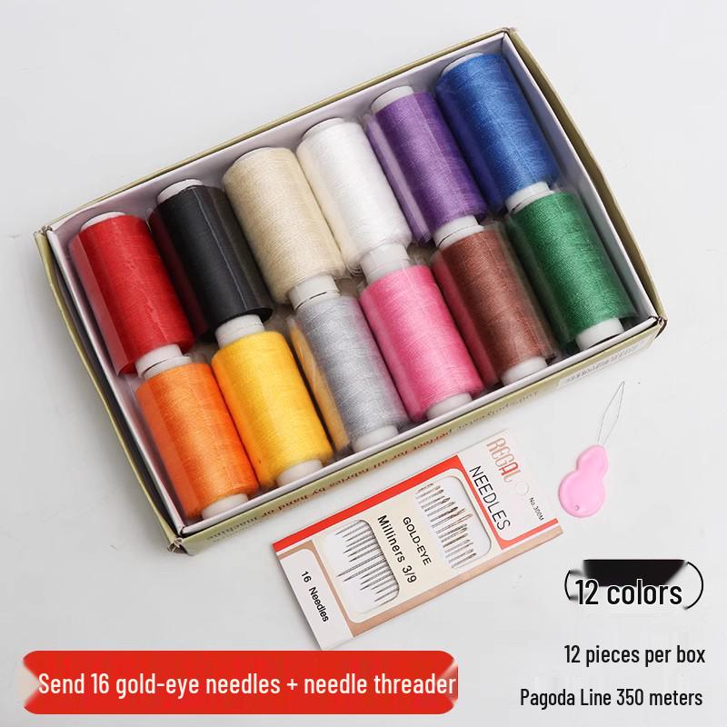 High-Quality Portable Sewing Kit: Needle and Thread Box for Home, Dorm, or Wedding Sewing Needs.
