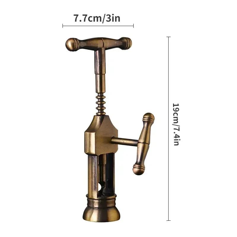 Champagne Opener Professional Wine Corkscrew Cork Bottle Openers Vintage Style Rack Pinion Gadgets Universal Camping Bar Tools