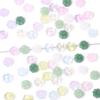 About20Pcs Glass Four Leaf Flower Beads Scattered Beads Handmade DIY Making Couple Bracelets, Necklaces, Earrings, Jewelry Acces