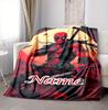 Custom Name Deadpool Armor Flannel Blanket Throw Blanket Soft Warm Sofa Bed Decor Unique Gift