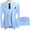 Men's Slim Fit Three-Piece Suit for Wedding, Groom, Business, or Banquet