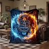 Coperta in Flanella con Stampa Calcio Everton Morbida Calda Coperta da Divano Letto per Casa Ufficio Camera da Letto