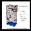 Large Parrot & Bird Cage for Budgies, Peonies, Wrens, Starlings & More