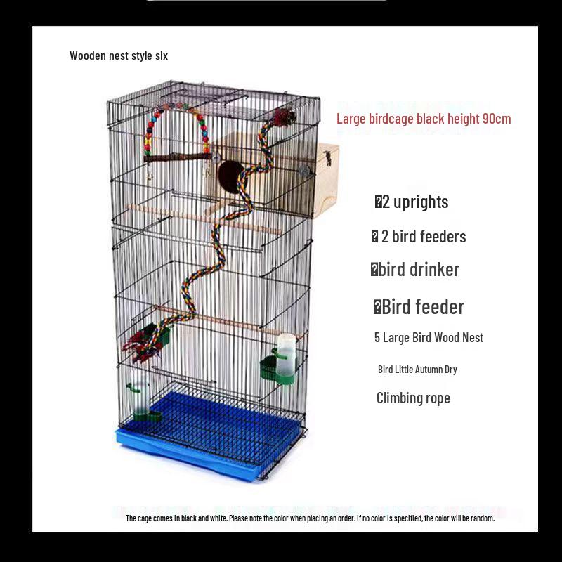 Large Parrot & Bird Cage for Budgies, Peonies, Wrens, Starlings & More