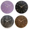 12-inch 30CM Plastic Spanish Wall Clock, No Glass, Light Luxury Decorative Design.
