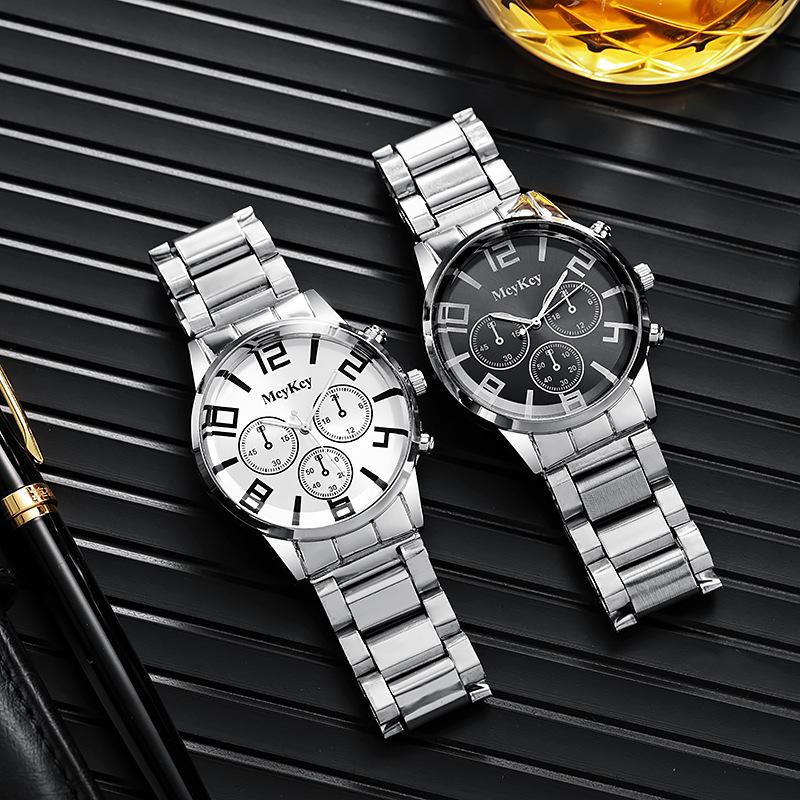 Men'S Business Steel Belt Watch, Prism Glass, Xi Yin Model