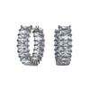 Artificial Crystal Earrings Women's Gray 5658650