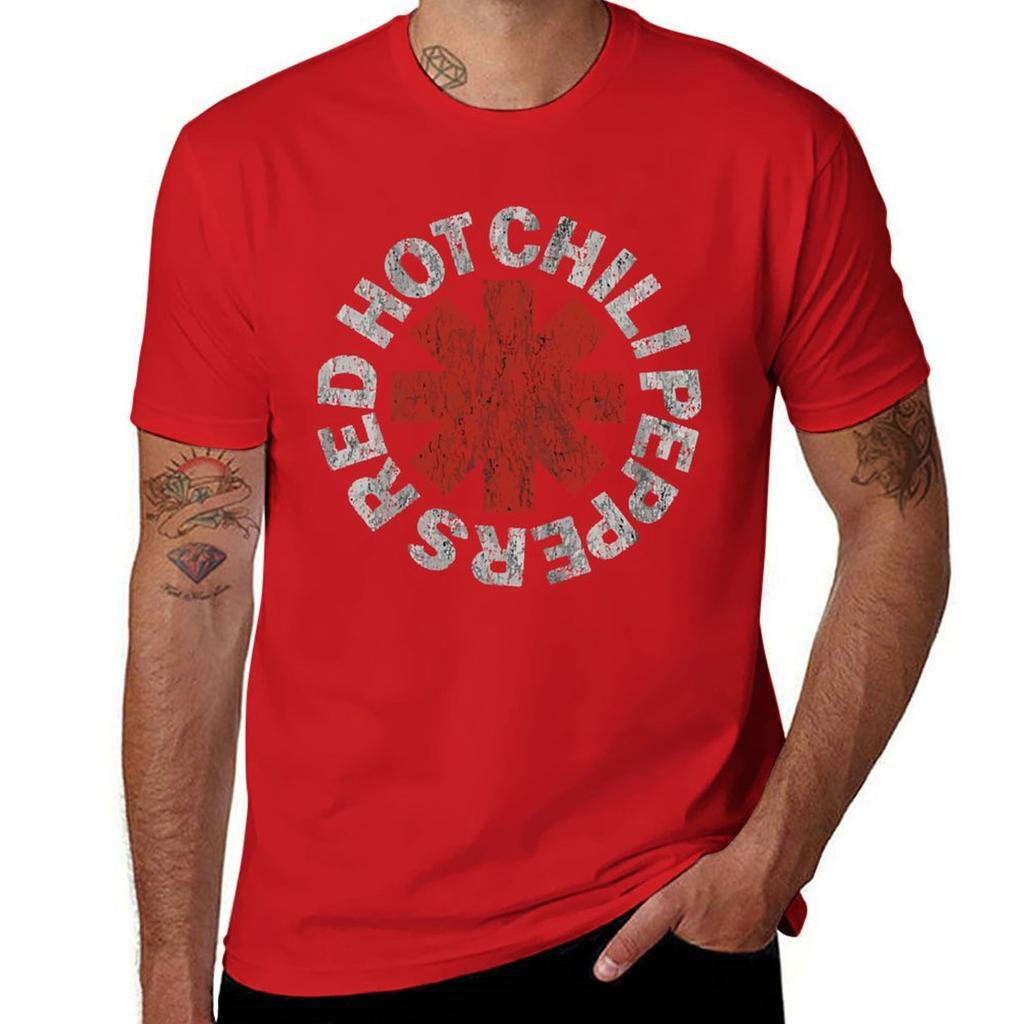 Red Hot Chill Peppers T-Shirt Blacks New Edition Fitted T Shirts for Men