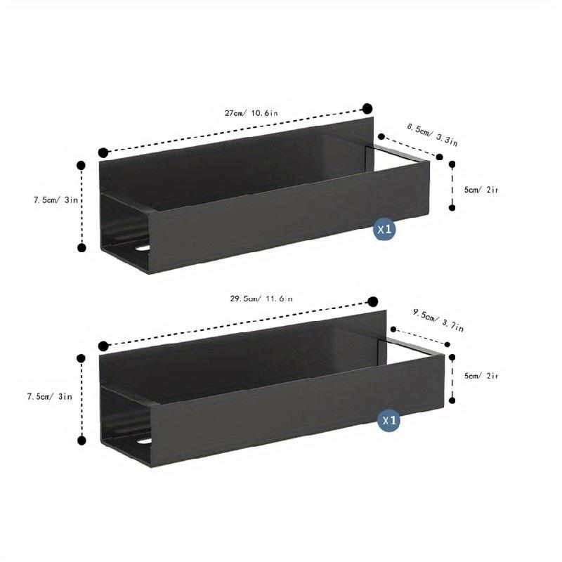 Magnetic Side Storage Rack Set, Suitable for Refrigerator and Washing Machine Side, No Need for Drilling Installation, Seasoning