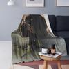 German Wirehaired Pointers Gundogs  Blankets Soft Warm Flannel Throw Blanket Bedspread for Bed Living Room Picnic Travel Home