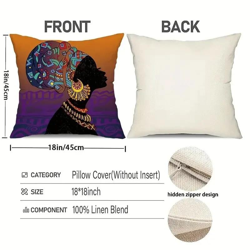 4Pcs Linen Square Cushion Cover,Living Decorsingle-Sided Printed Pillowcase 239 Home Decor ,Room Decor