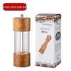 Starry Sky Wooden Pepper Mill - Transparent Acrylic Manual Grinder for Sichuan Pepper, Black Pepper, Sea Salt, and Rose.