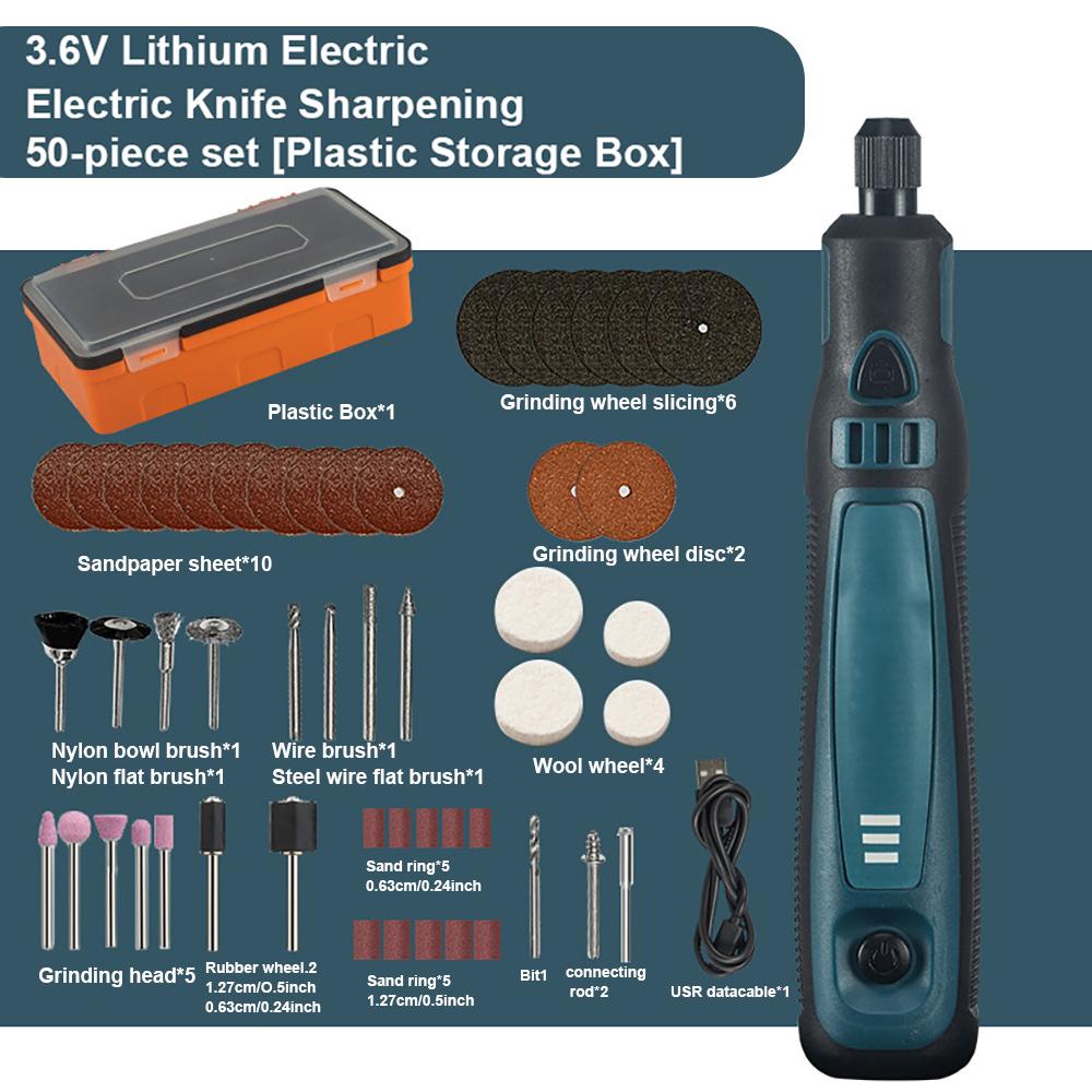 High Speed Cordless Electric Grinder Drill Set 3.6V Mini Powerful Engraving Pen Rechargeable Battery Electric Rotary Carve Tool