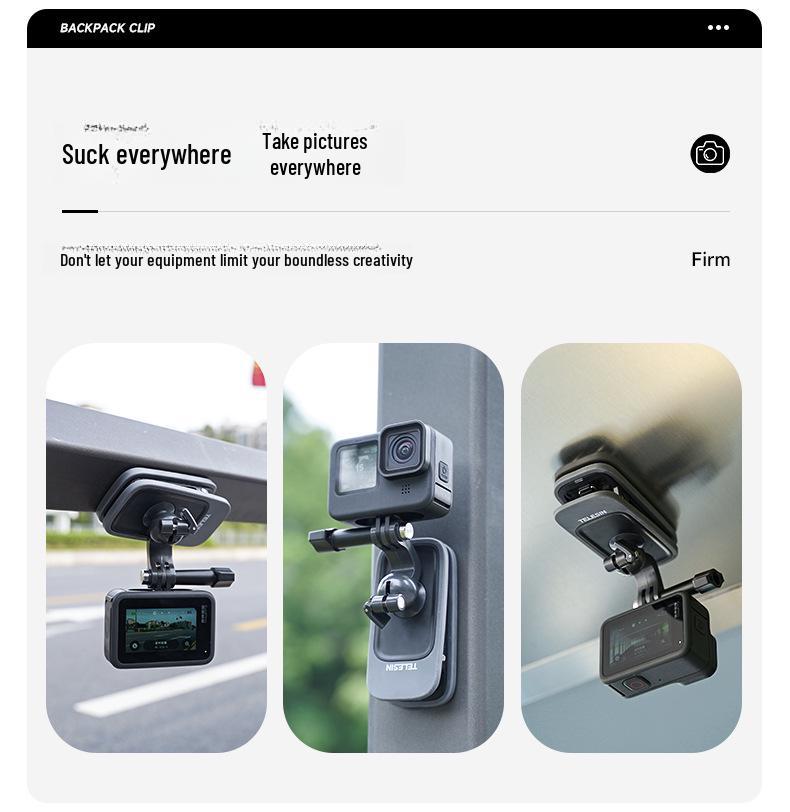 Gopro13 Magnetic Backpack Mount for 360 x4/x3/Acepro/DJI Action 5/4