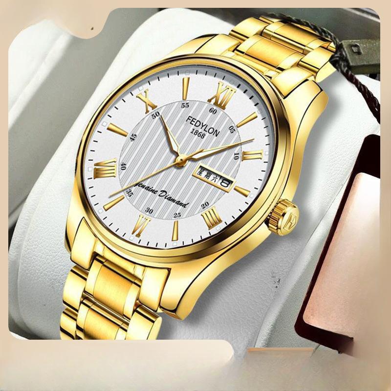 Ceasuri bărbătești noi, sport, cuarț, impermeabile și la modă, curea din oțel luminoasă, ceas bărbătesc, non-mecanic