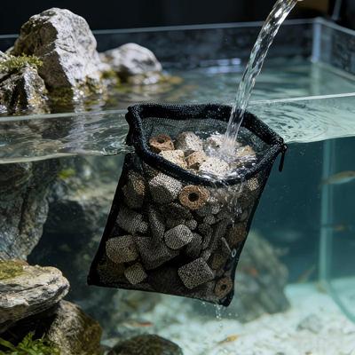 10Pcs Reusable Aquarium Filter Media Bags With Zipper - Mesh Bags For Activated Carbon, Ceramic Rings & More