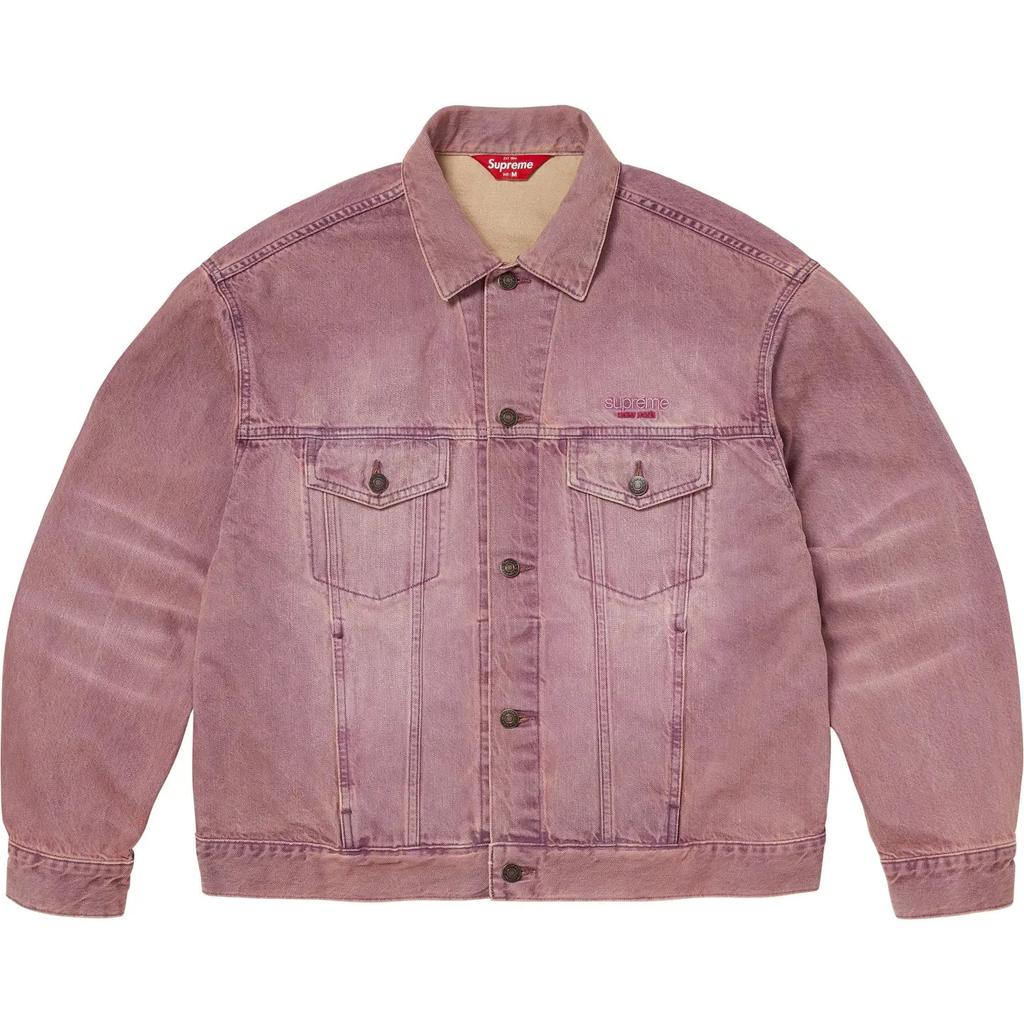 Supreme Denim Trucker Jacket Overdyed Purple