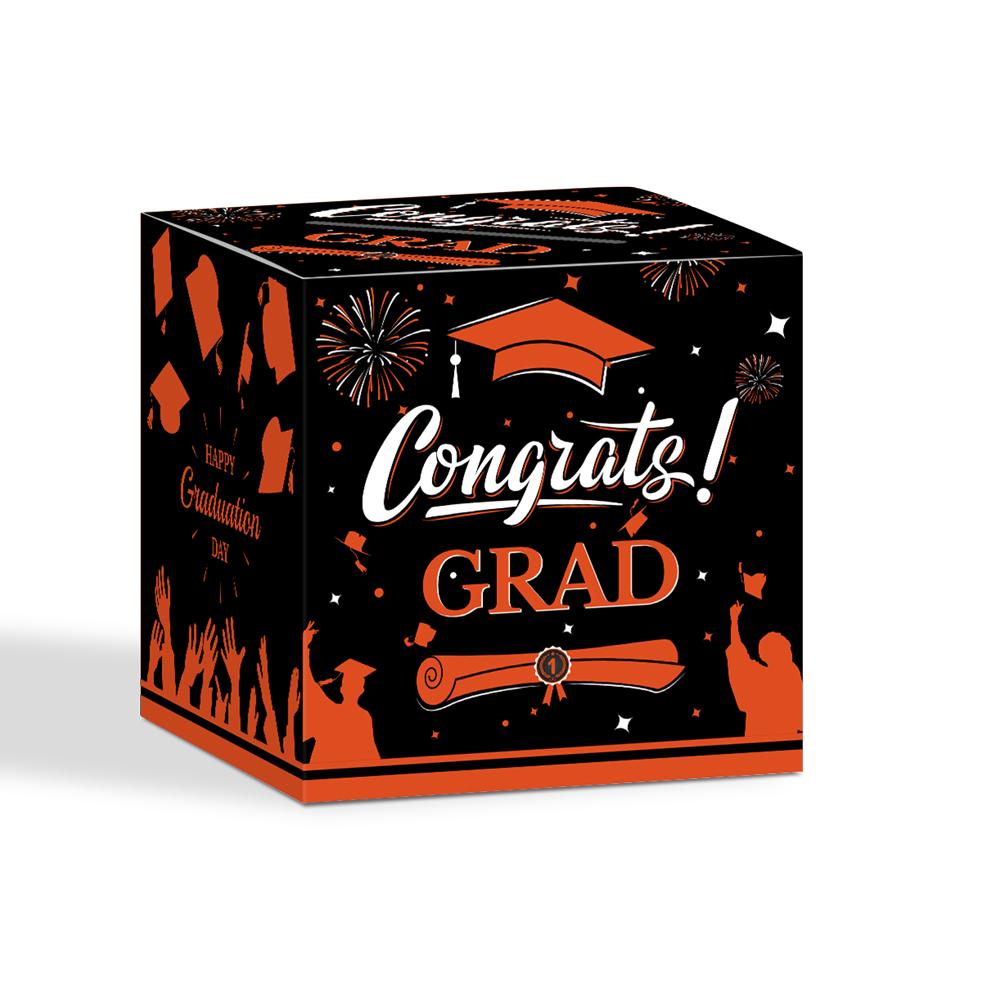 Graduation Voting Box Black Golden Class of 2025 Congrats Grad Card Box Set Congratulations Graduation Party Decoration Gift Box