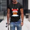 Christmas T-Shirts 3d Funny Santa Claus Print Oversized Tops Tees Mens Shirts Summer Holiday Casual O-Neck Male Harajuku Clothes