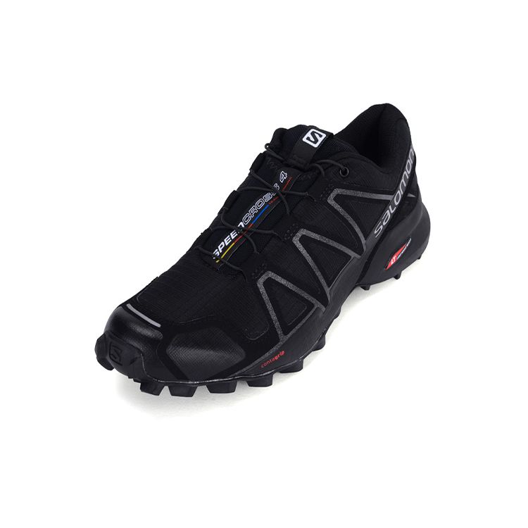 Salomon  Speed Cross 4 Black Women Sneakers Black-Metallic 383097