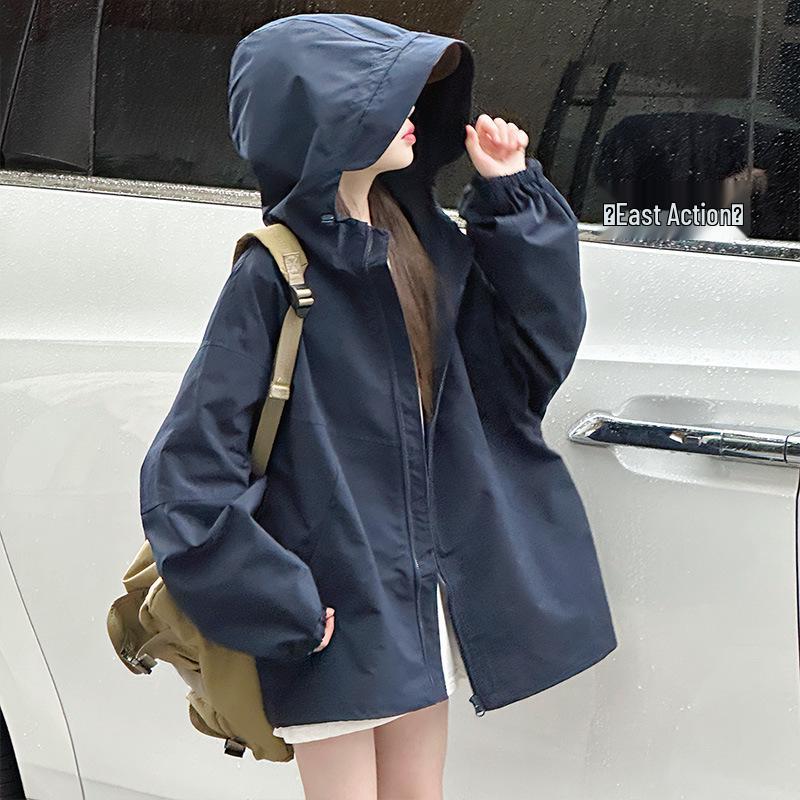 

2025 Autumn Girls Fashion Jacket - Casual Korean Style, Double Zipper, Versatile Top for Big Kids 130 cm