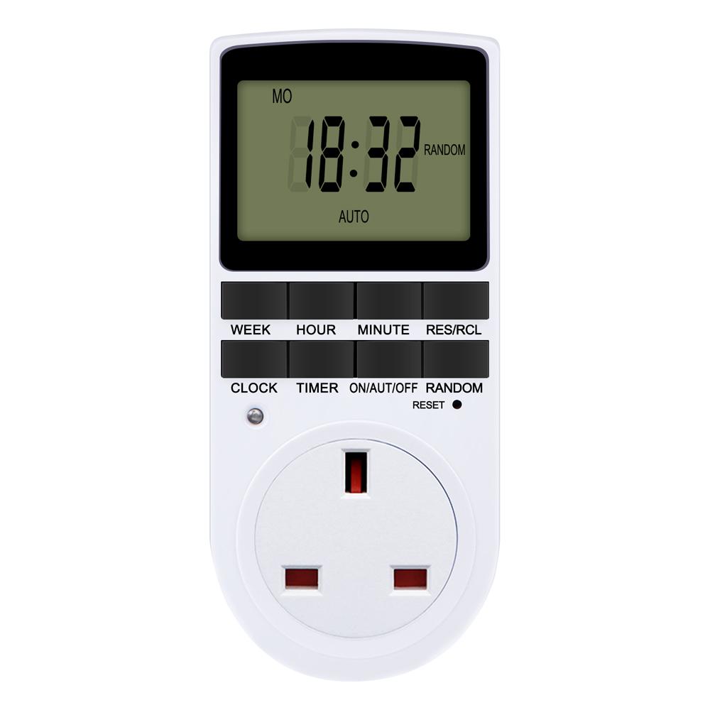 Electronic Timer Socket LCD Digital Timer Switch EU FR US UK AU Plug Timers 7Day 12/24 Hour Programmable Control Timing Outlet3