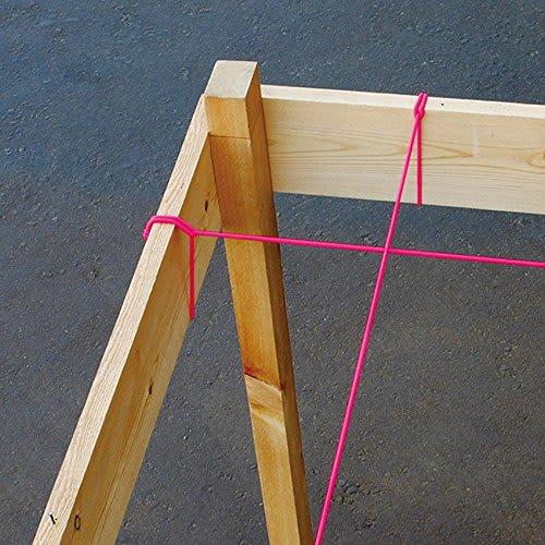 Shinwa Sokutei Rubber Water Line, Reel-Wound, Fluorescent Pink, 3mm x 30m, 78564