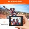 Action Camera, 4K High-definition Underwater Camera, Wireless WiFi Waterproof Outdoor Digital Camera