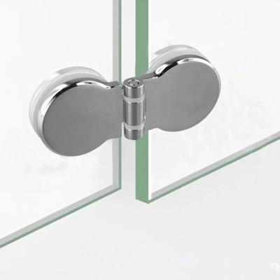 Charnières pour portes d'armoires en verre, charnières en verre sans cadre, accessoires pour vitrines en alliage de zinc, charnières perforées, quincaillerie pour meubles