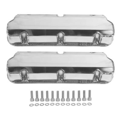 Engine Valve Cover V4202 Polished Silvery Aluminum Alloy Valve Cover for Small Block SBF 289 302 5.0L 351W 1962 To 1985