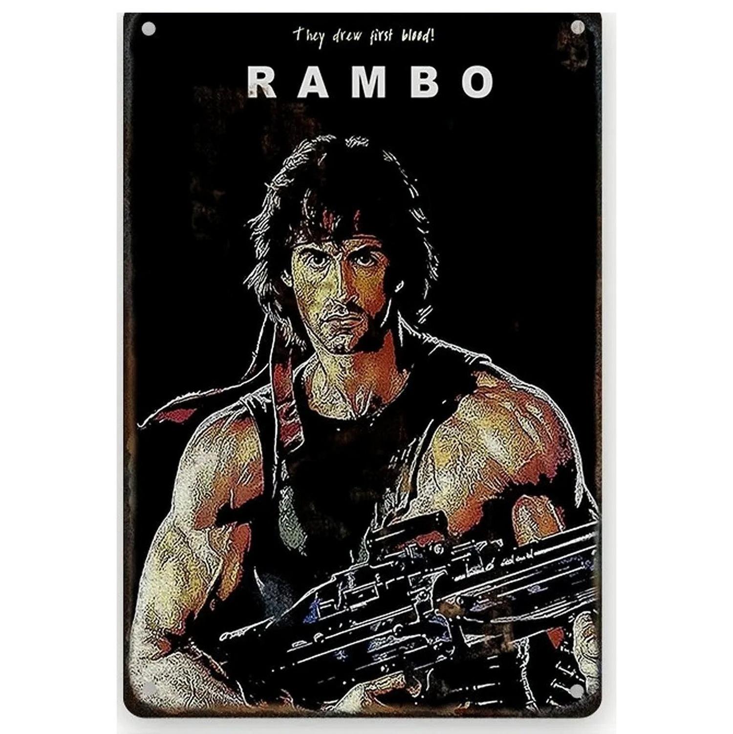 Vintage Metall Blechschilder Breaking Movie Wandkunst Poster Blech Wanddeko für Zuhause Film Bars Man Cave Café Clubs Garage Retro 20X30CM