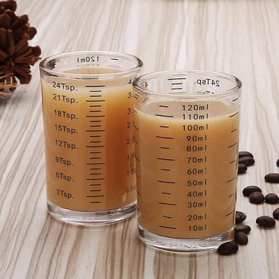 4 Ounce/120ML Bar Accessories Heavy Duty with Scale Measuring Cup Bartender Tools Shot Glass Jigger