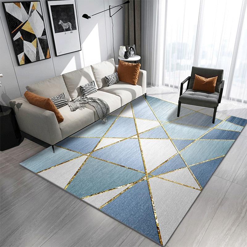 Europe Style Geometry Carpet Living Room Sofa Bedroom Bedside Study Kitchen Entrance Door Rug Non-slip Modern Home Decor Mat