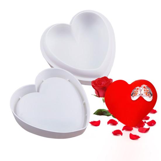 Heart Shaped Silicone Mold 3D Diamond Love Heart Shaped Mold for Jelly Chocolate Cake Handmade Soap Pudding Mold Candy Making