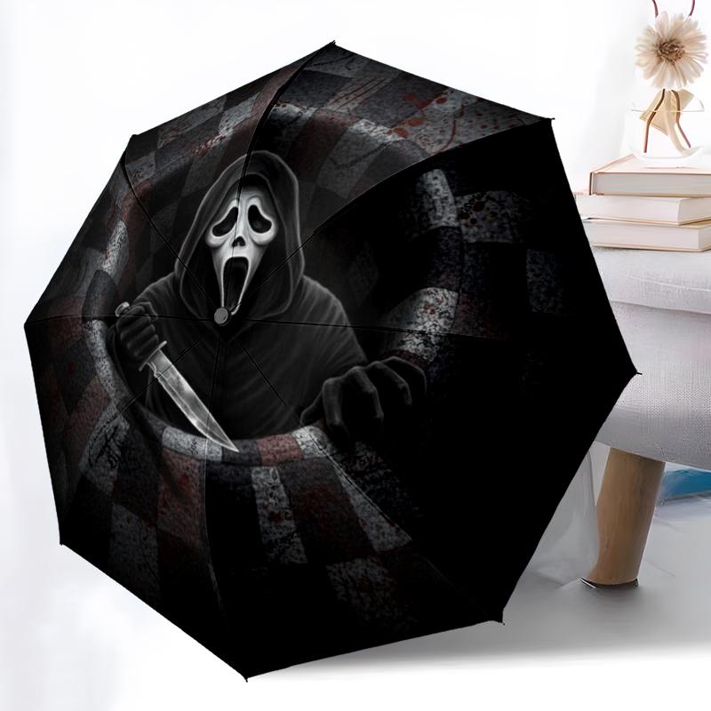 1 Pezzo Ombrello Pieghevole Automatico - Fantasia Cartone Animato, Design Portatile e Pieghevole con 8 Stecche, Regali di Natale e Compleanno