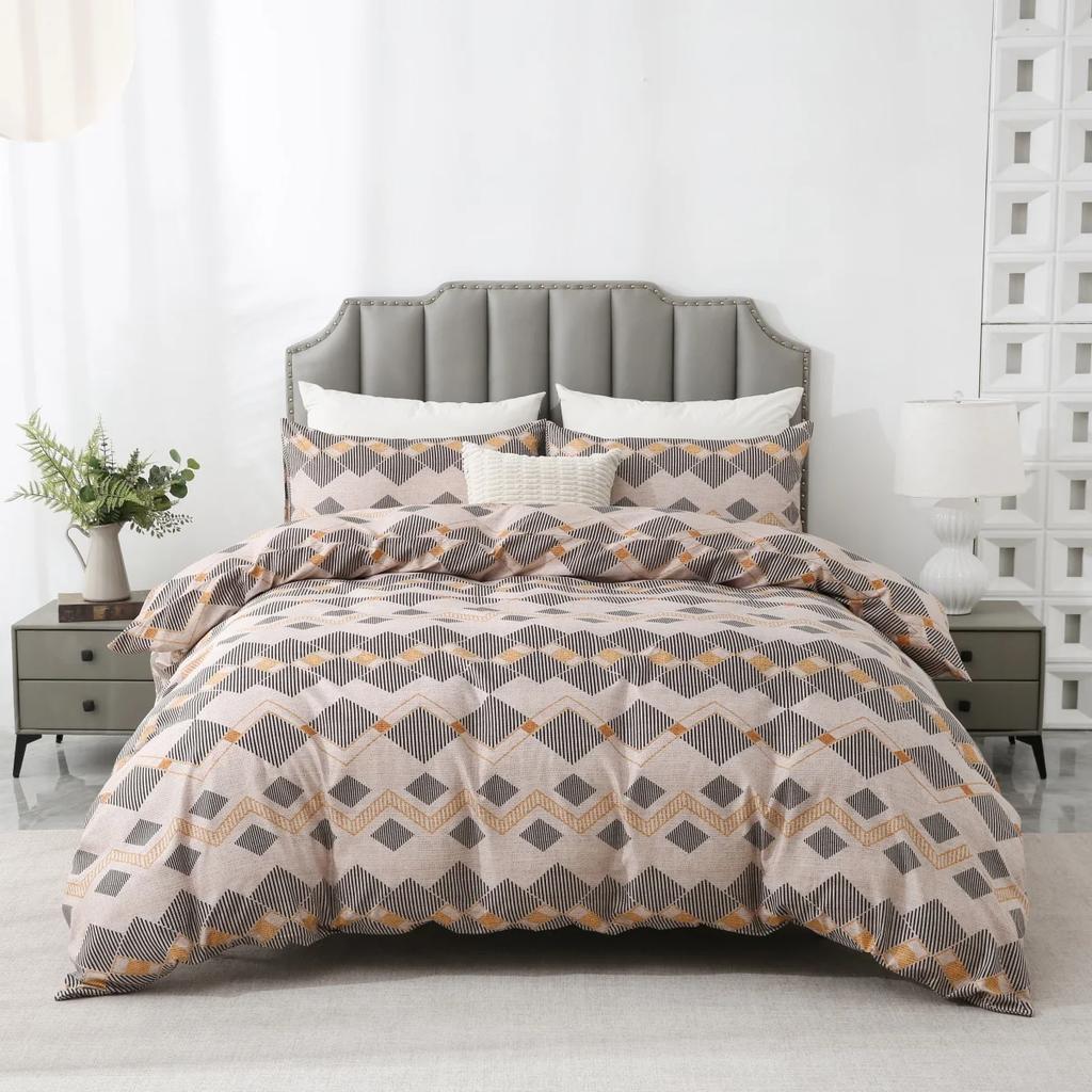 Simple Stripes Duvet Cover Twin Full King Modern Geometric Striped Comforter Cover 2/3pcs Microfiber Reversible Boho Bedding Set