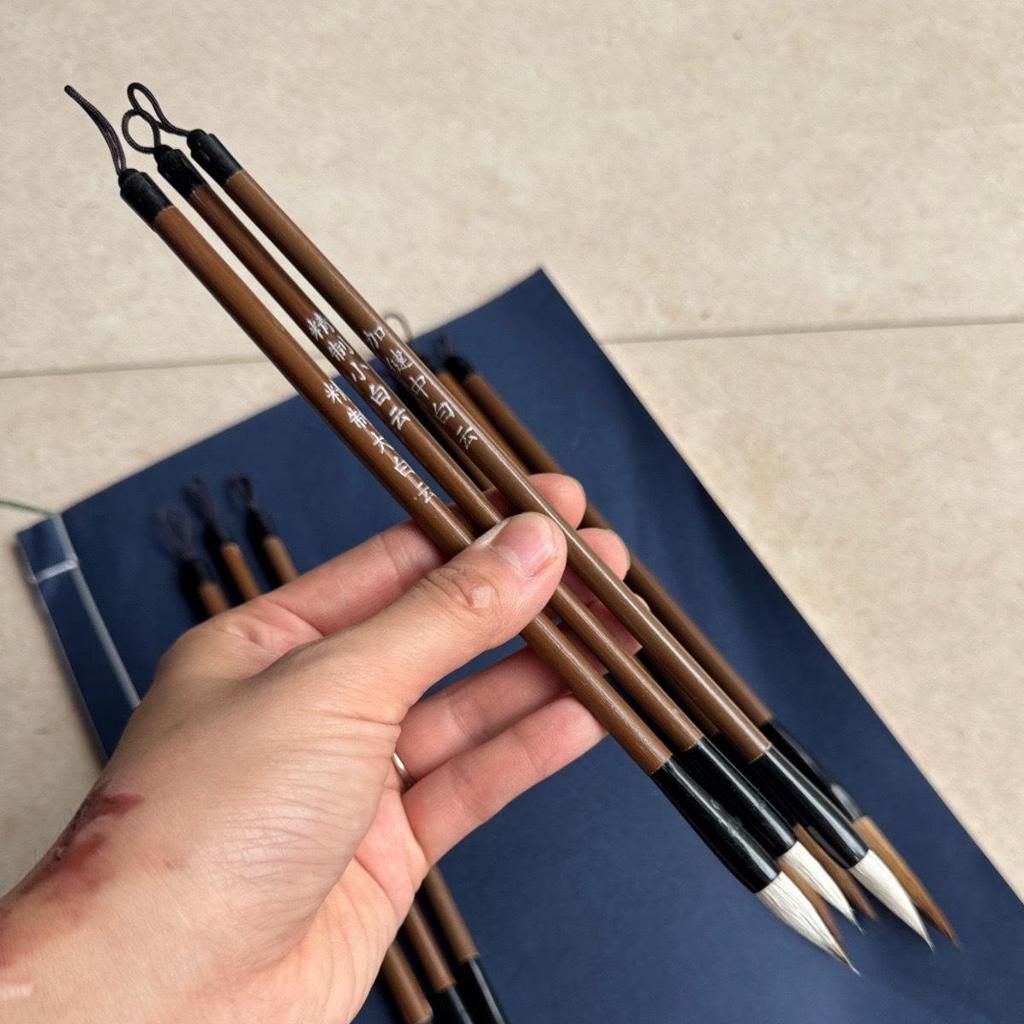 Beginner Calligraphy Brush Set - Reinforced Wolf Hair, Large/Medium/Small Options
