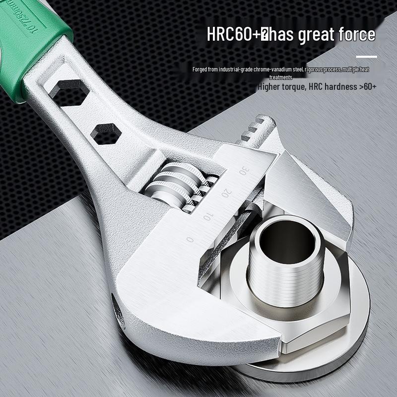 Universal Multifunctional Adjustable Wrench Set with Large Opening and Small Wrench