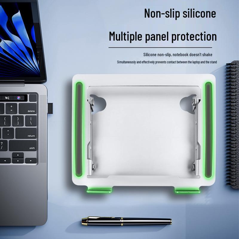 Aluminum Alloy Adjustable Laptop Stand with Rotating and Cooling Features
