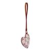 Gucci Double G print embossed leather bag charm bag peripheral women's pink pink