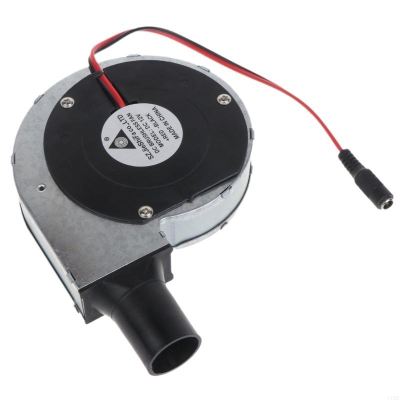 11028 100V 220V BBQ Fan DC12V 2A Large Air 5000RPM Adjustable Speed Cooking Blower with Air Duct 110x110x28mm