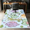 Custom Name Dinosaur Printed Carpet,Rug for Office Chair Living Room Bedroom Kitchen Room Decor Gifts.